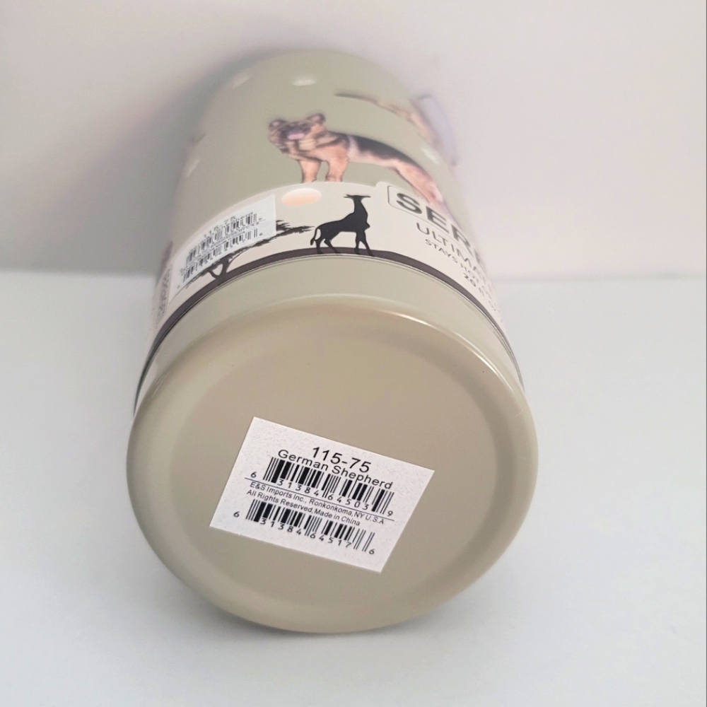 E&S Imports 7" German Shepherd Serengeti Tumbler Hot or Cold Beverages Tumblers - Picture 6 of 12